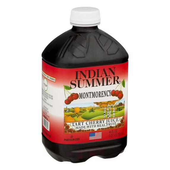 (2 pack) Indian Summer 100% Juice, Montmorency Cherry, 46 Fl Oz, 1 Count