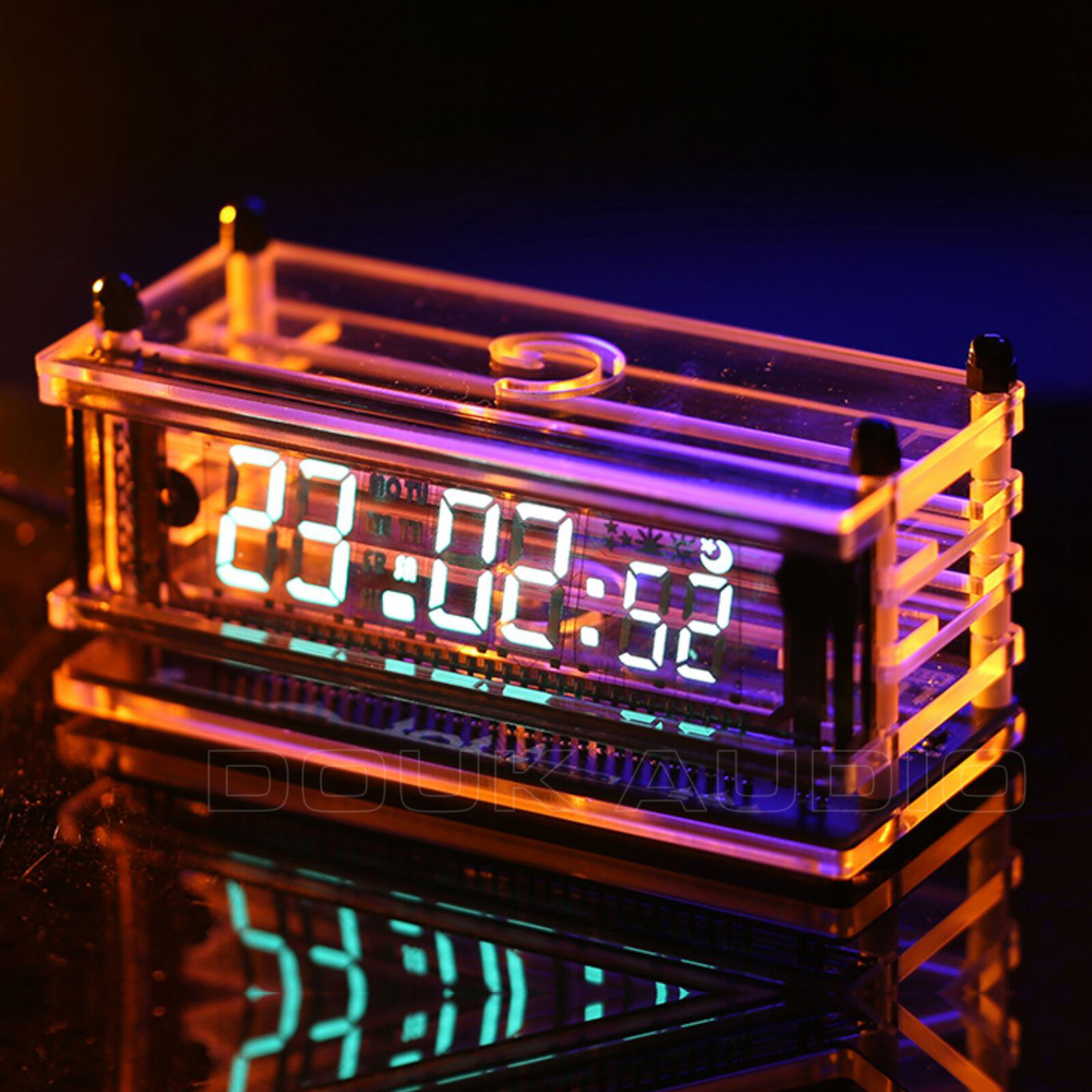 Vintage VFD Tube Clock USB Desktop Decor Clock RGB LED Clock Ref Nixie Tube Era