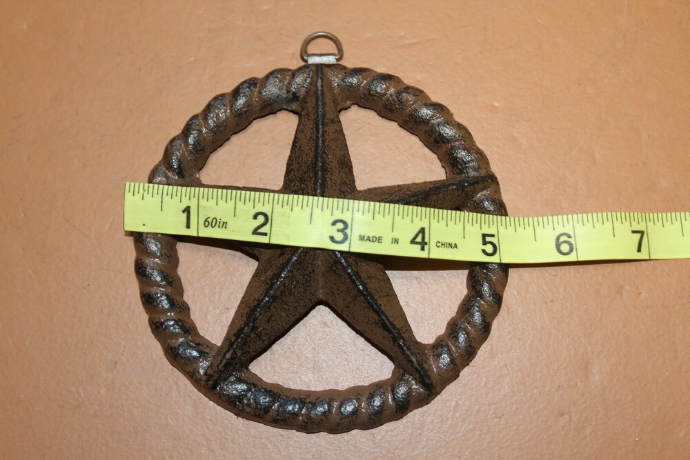 Barn Star Plaques for DIY Rustic Woodworking Projects, Metal – 4 7/8 inch – W-26