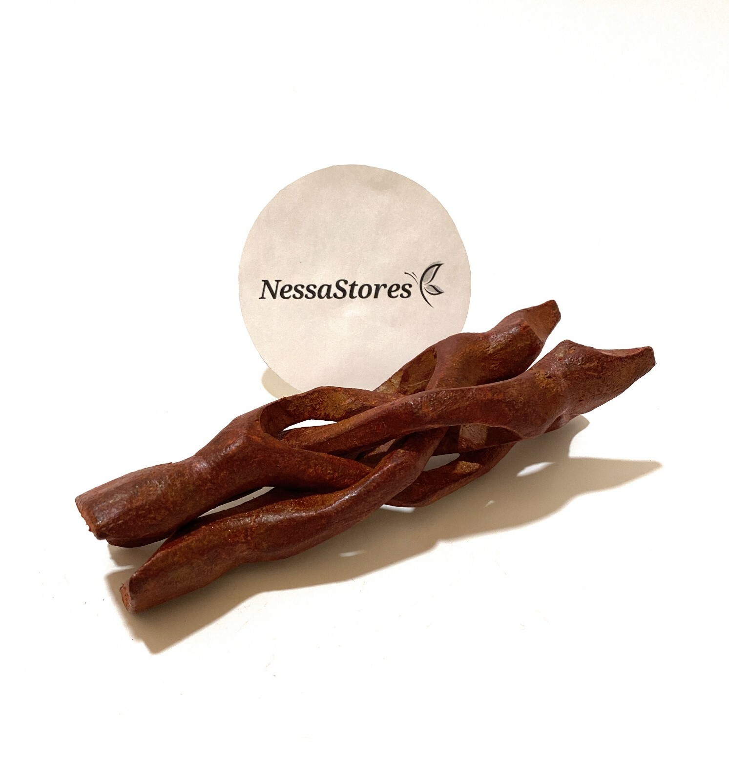 NessaStores- Carved Tripod Wood Stand Holder 6″ (48 pcs) #JC-046