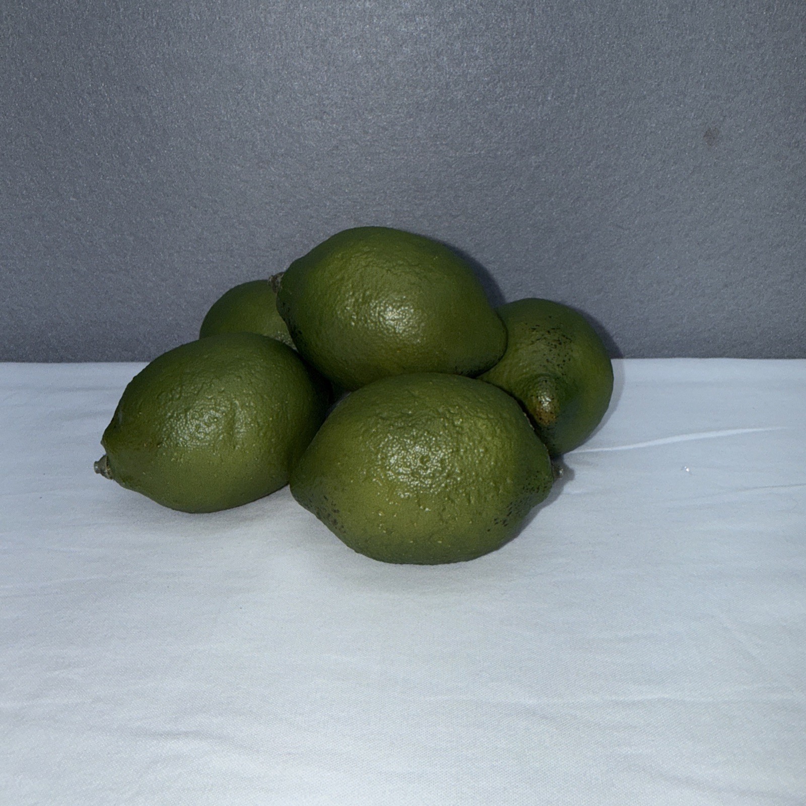 Green Limes Artificial Realistic Faux Fruit Decor Length 2.5″ Lot Of 6 READ
