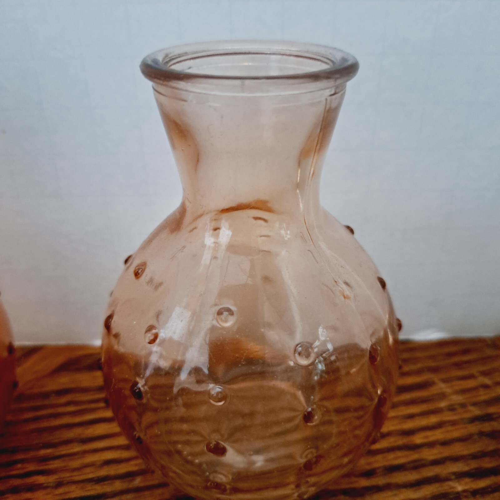 Set of 5 Assorted Color Vases 4″ With Raised Dots