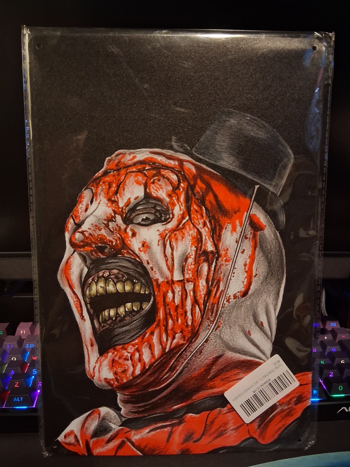 Terrifier 2 Metal Wall sign, Decor, 12 x 8 Inches, Horror, Halloween, Movie
