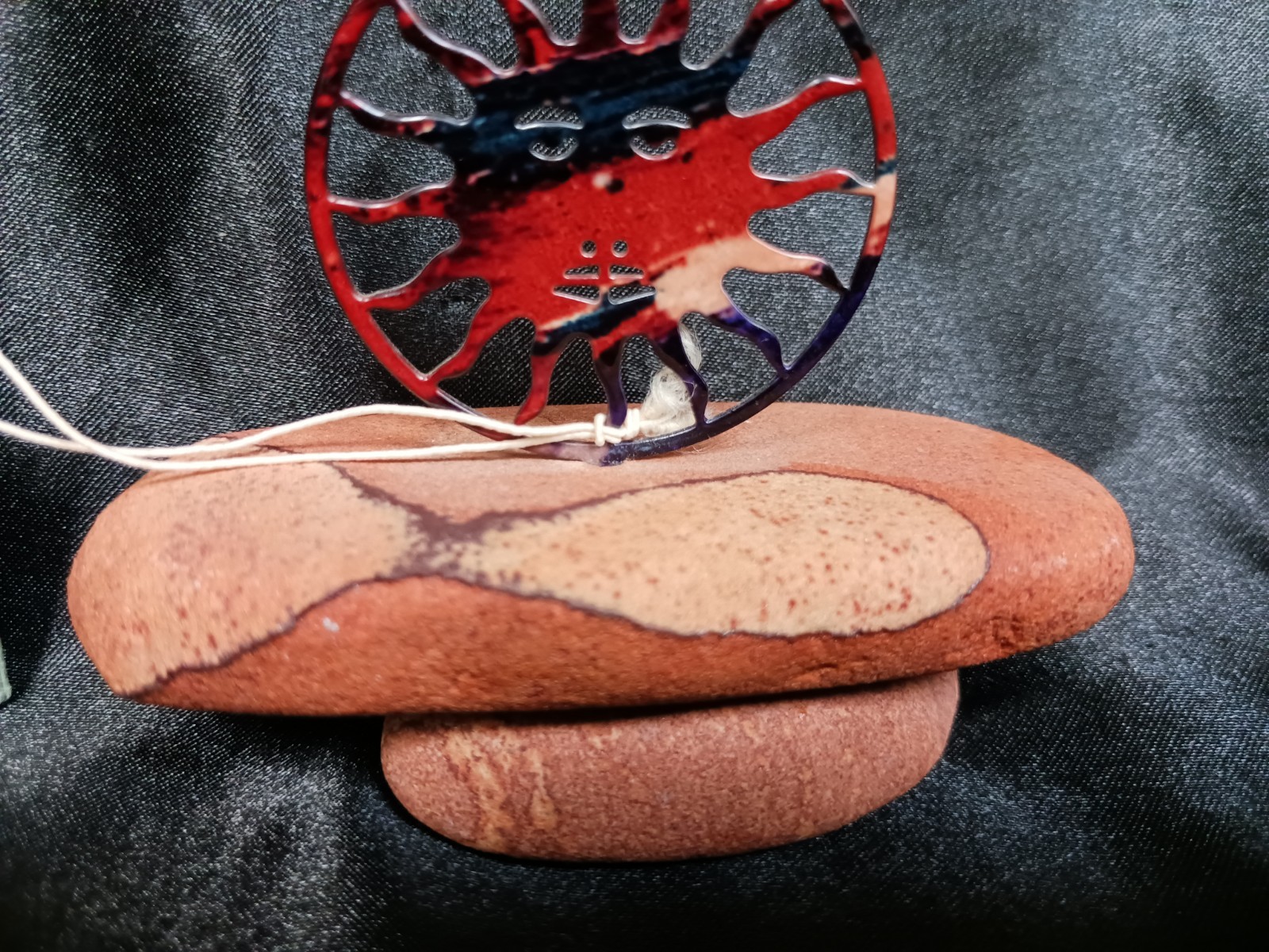 Lezart Collector Series Sun & Moon Metal on Stone Base Sculpture Figurine