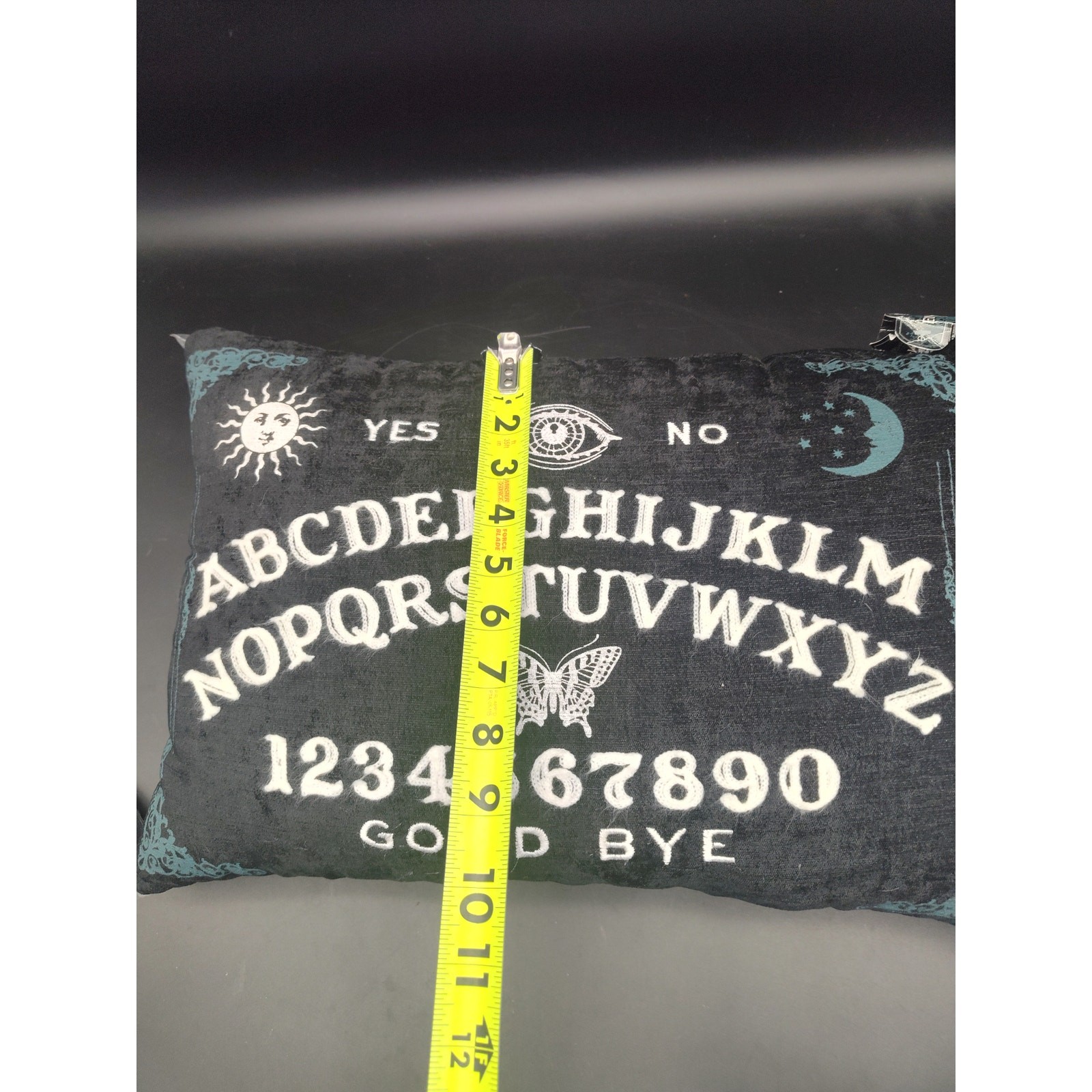 Ouija Board Spirit Board Pillow Gothic Halloween Decor Yes No Alphabet Cushion