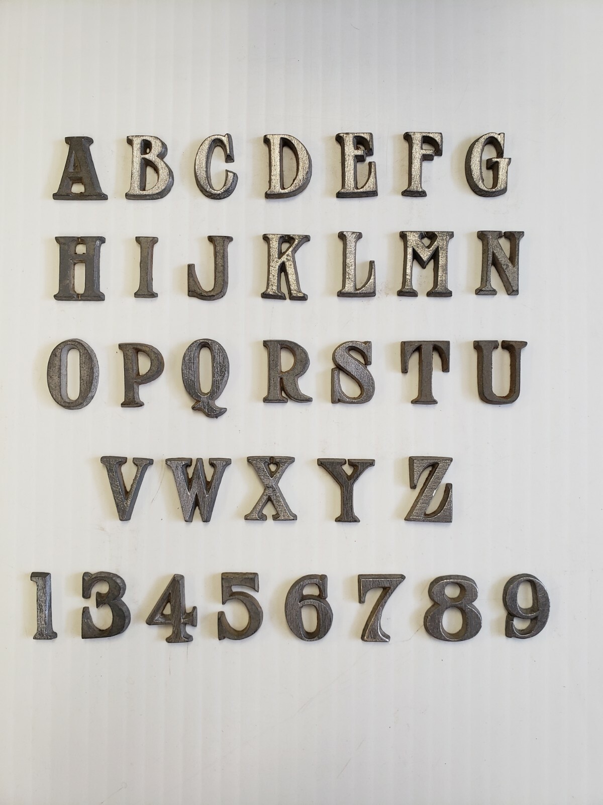 Metal Letters and Numbers 3/4 inch Roman signs plaques price per letter*