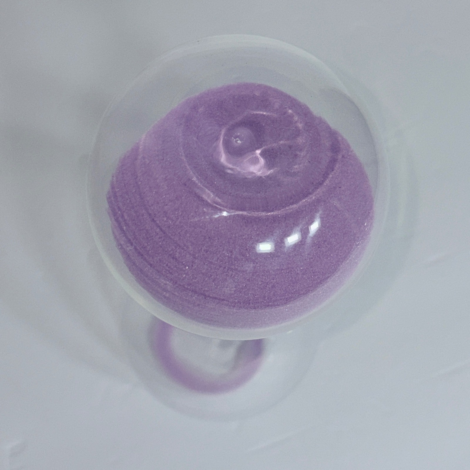 Glass Hourglass 8.5″ Timer 30 Min Purple Sand Free Standing Time Management