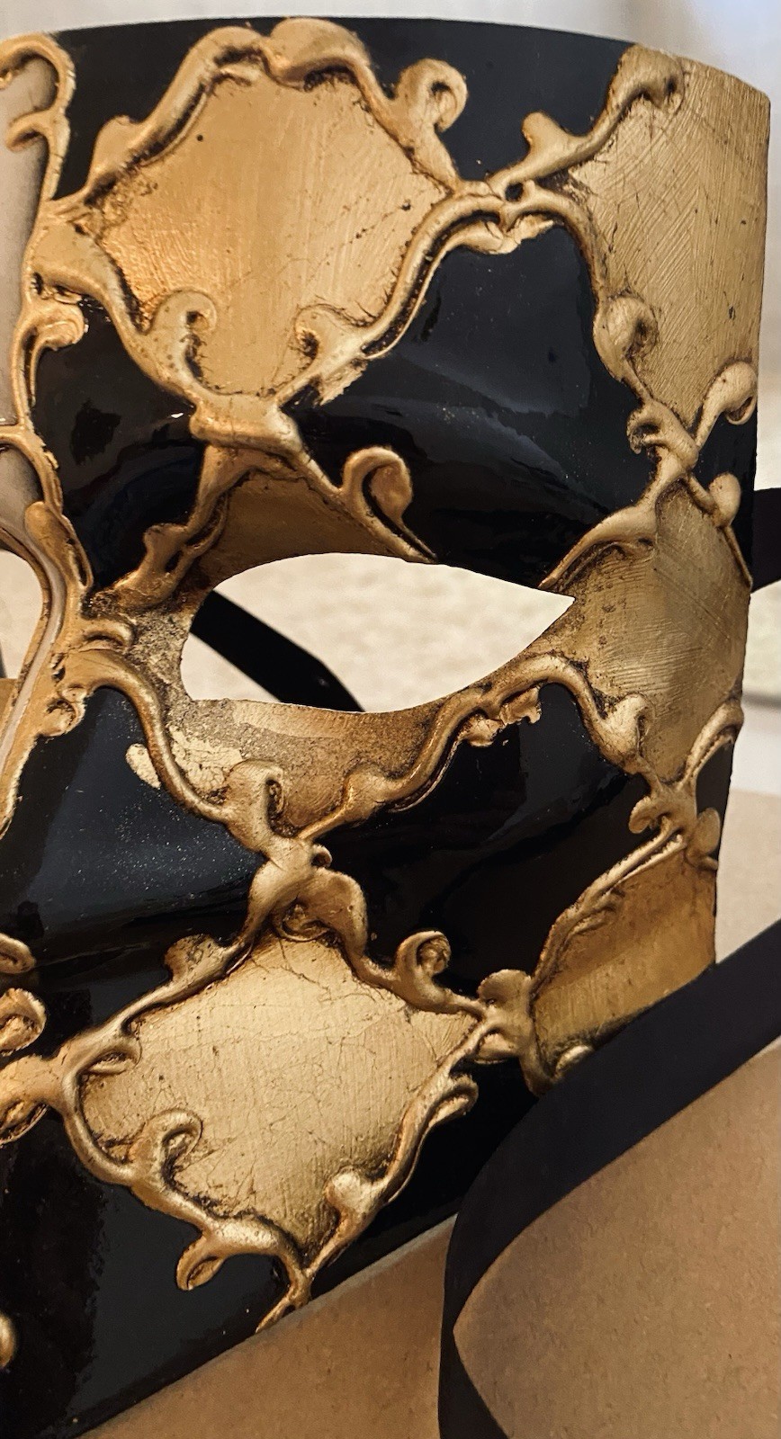 BUATA MAN BLACK/GOLD Made In Italy Signed By Artist & Wax Stamped Amazing Detail