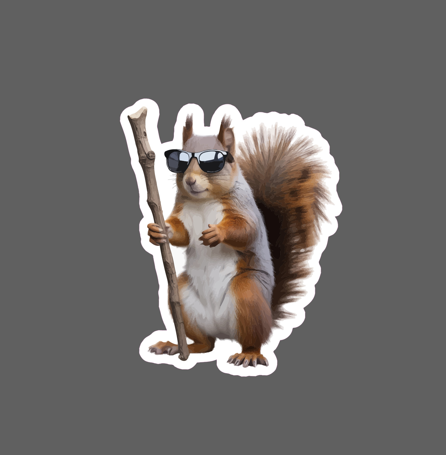 Blind Squirrel Sticker Funny Comedy Joke Saying Quote Gift Waterproof NEW