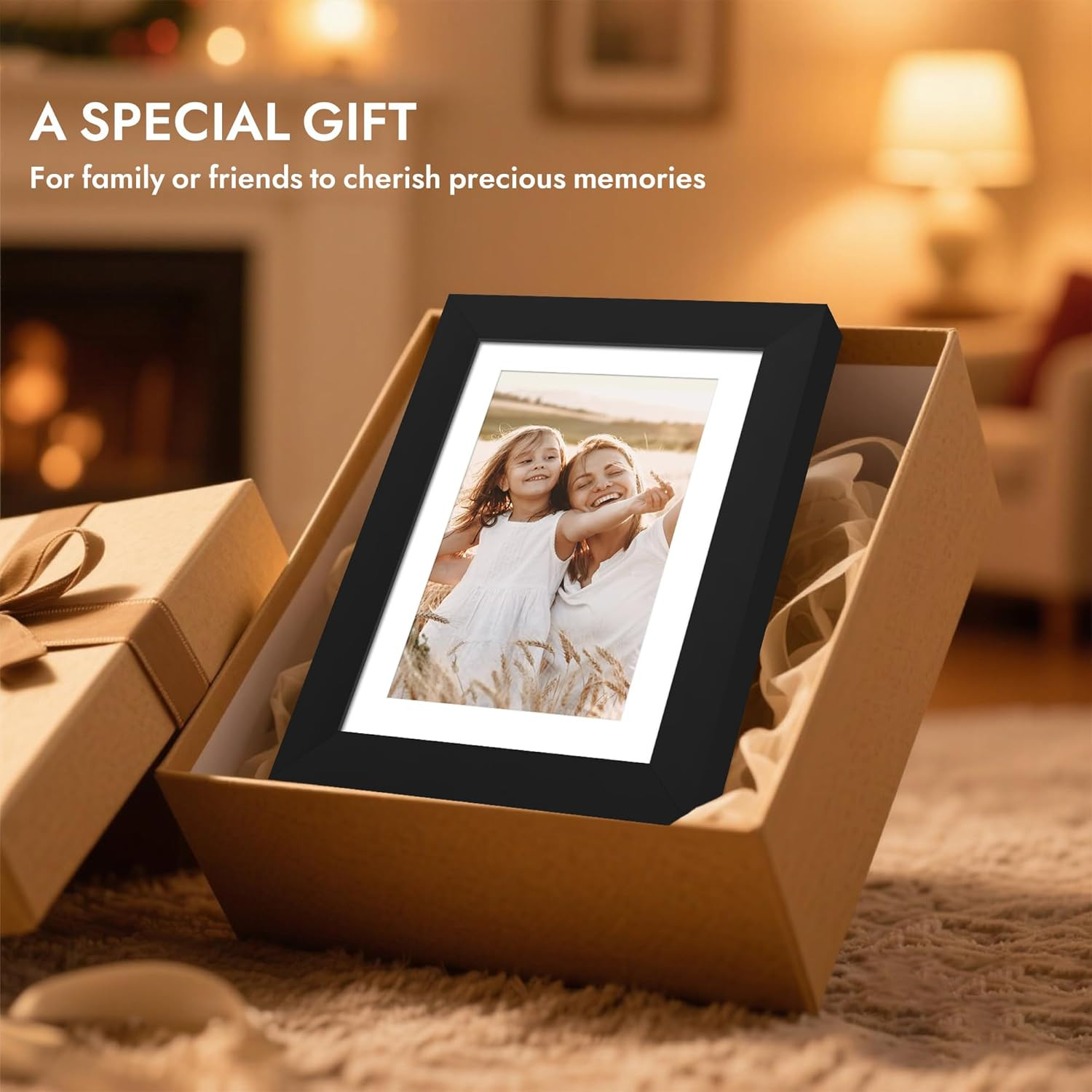 12X16 Picture Frame with Glass, Display Picture 11X14 with Mat or 12X16 without