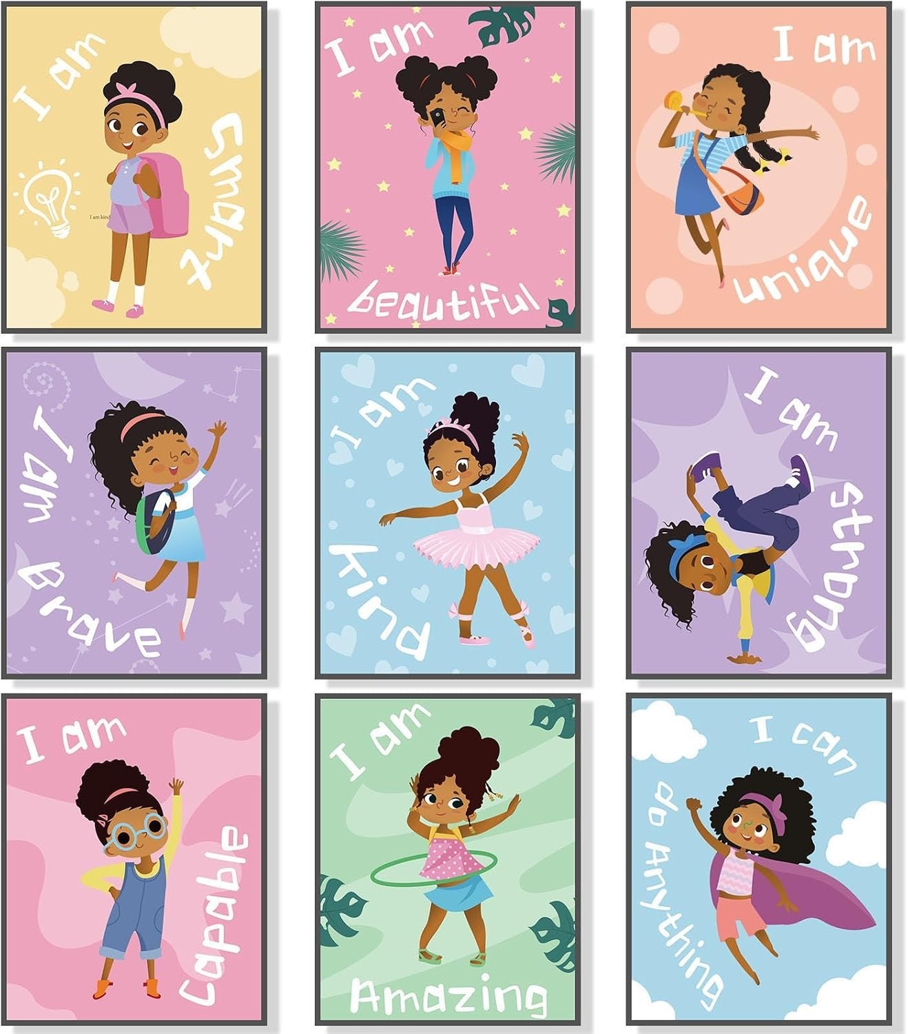 Transform Your Space: 9 Motivational Black Girl Art Prints for Kids’ Rooms