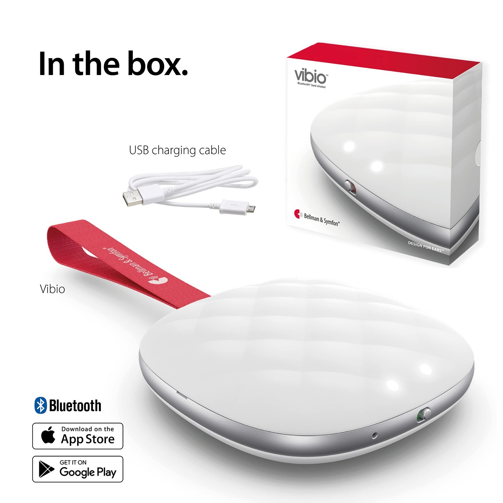 Portable Bluetooth Bed Shaker Alarm Clock – Silent Vibrating Travel Alarm for He