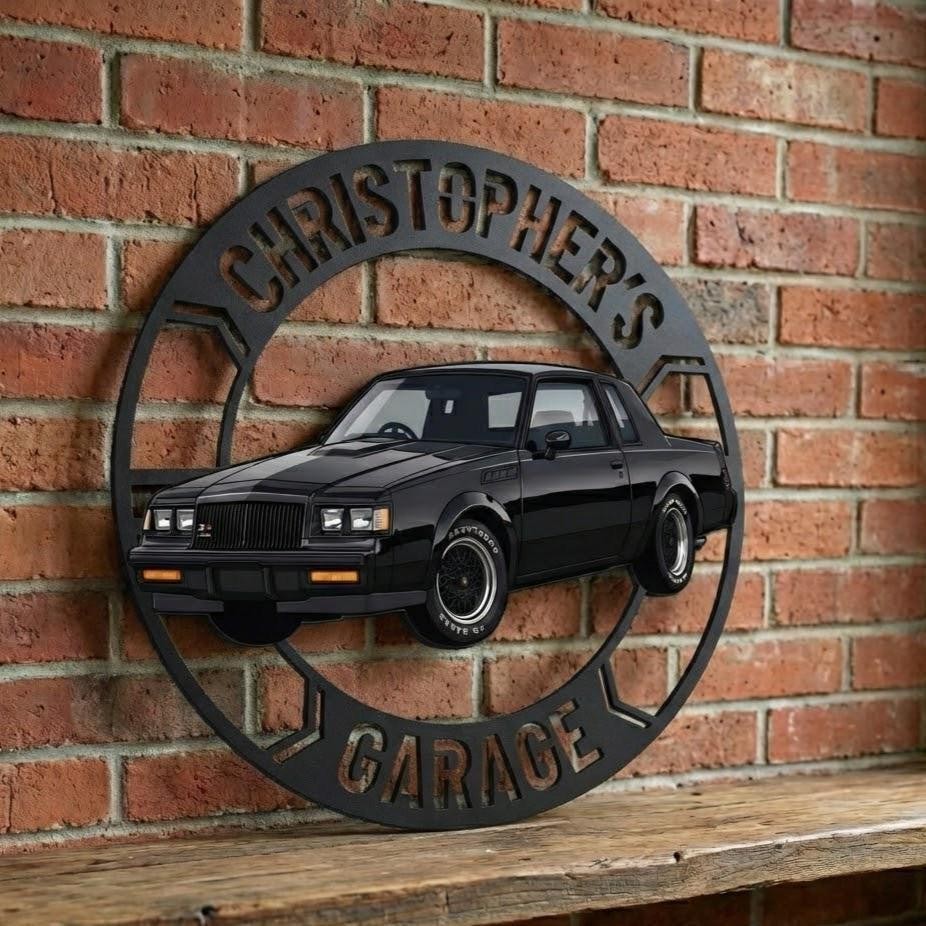 Custom 1987 Buick Grand National Metal Sign