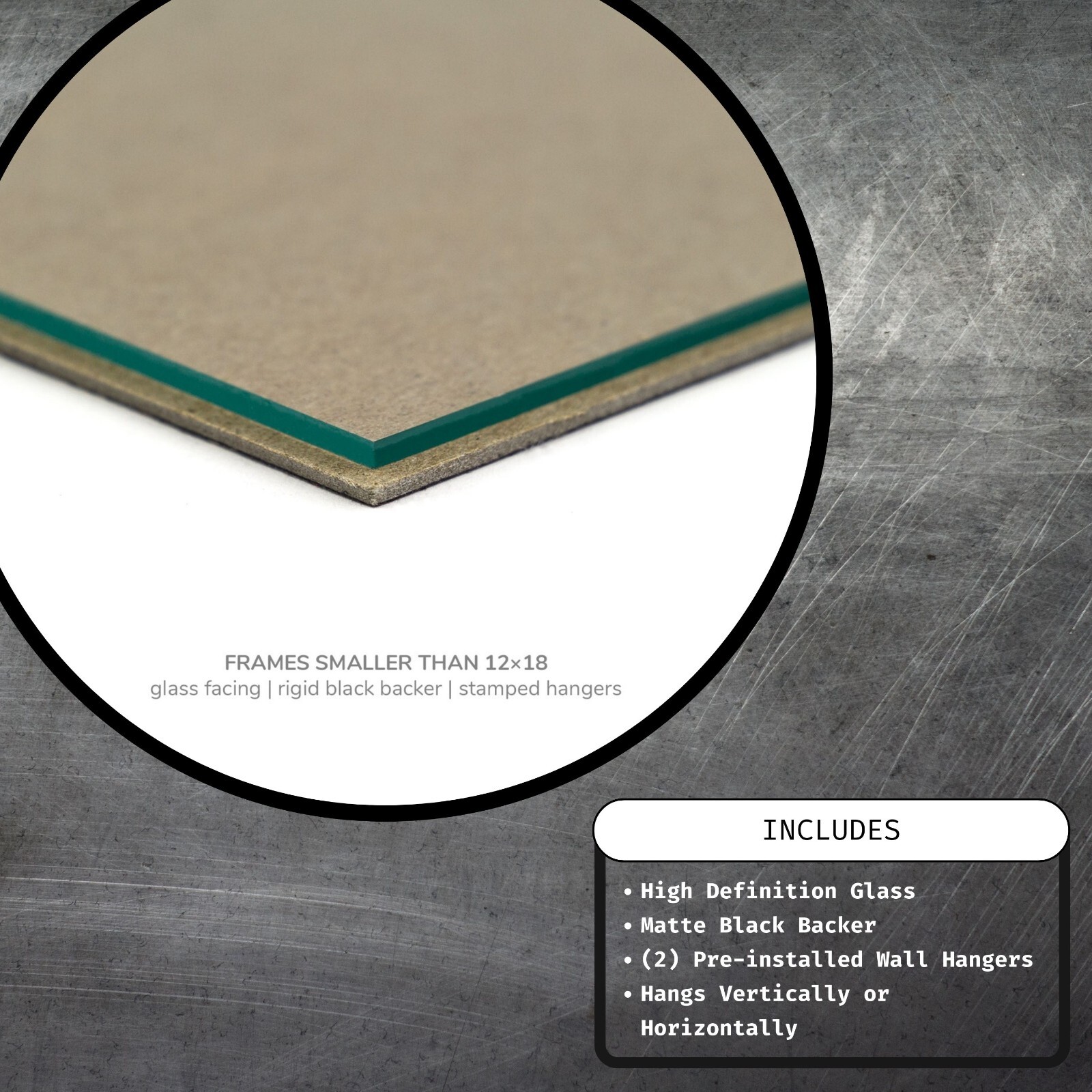 Contemporary 1″, Dark Walnut Brown Picture Frame With a Single Mat