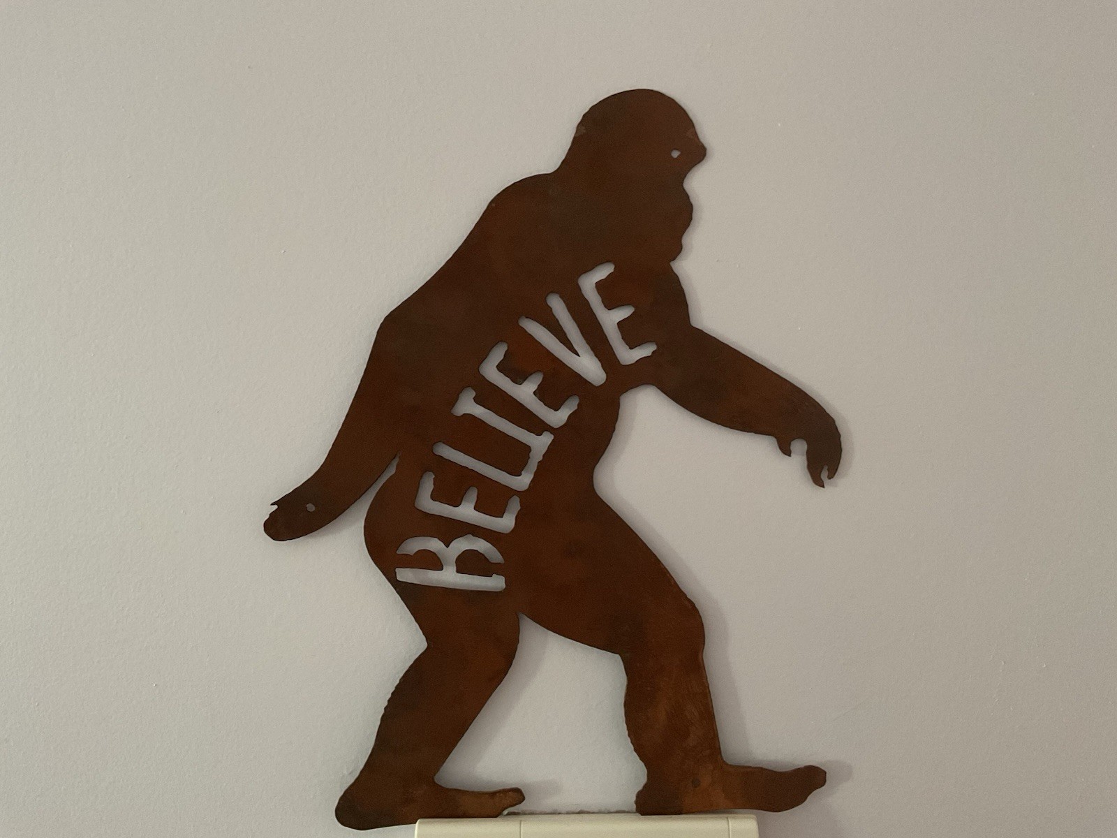 14″X10″ Rusted “Bigfoot/Believe” Steel Sign…Made/USA…Ships Free!