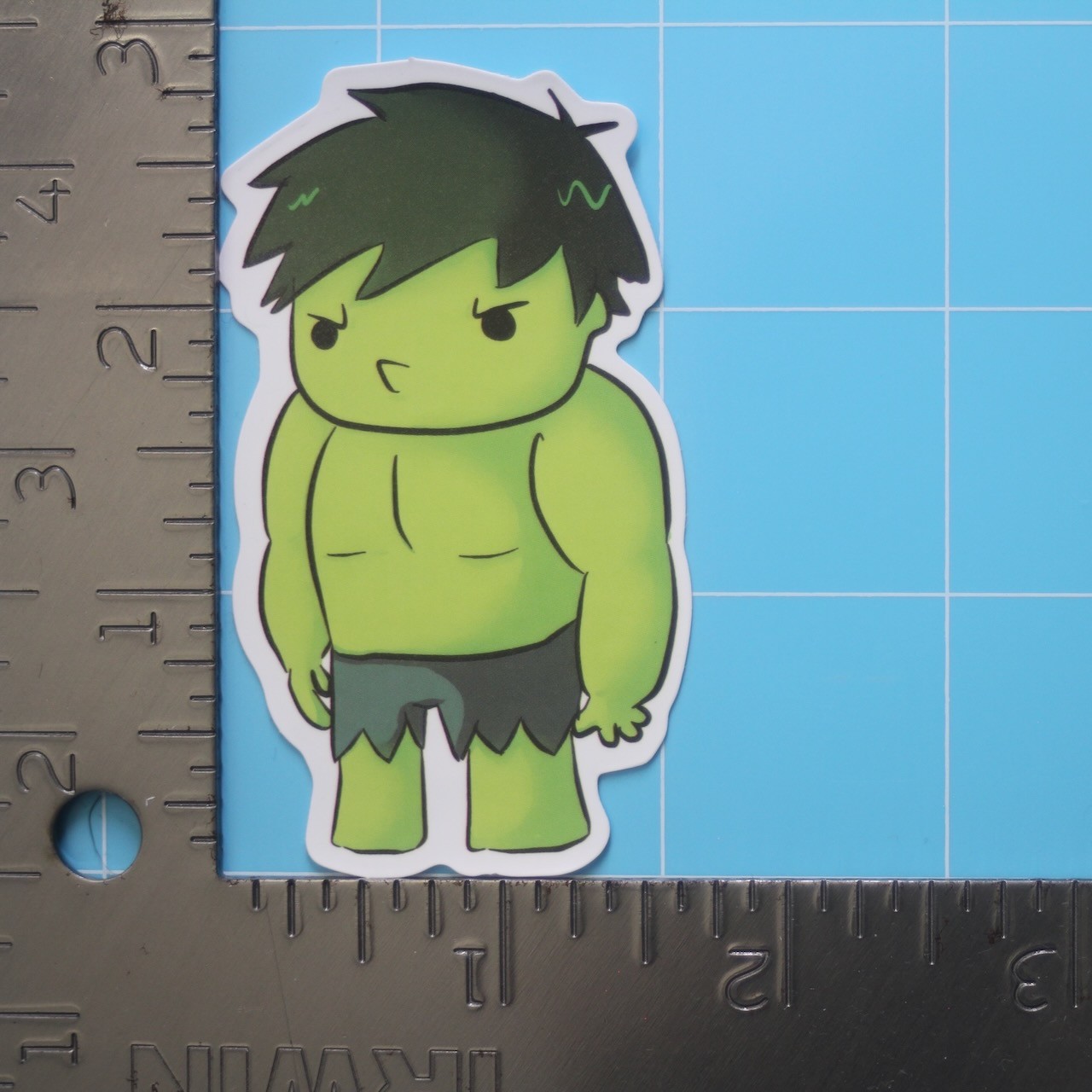 Marvel Universe Sticker (INCREDIBLE HULK) MCU Superheroes, Gloss PVC Decal