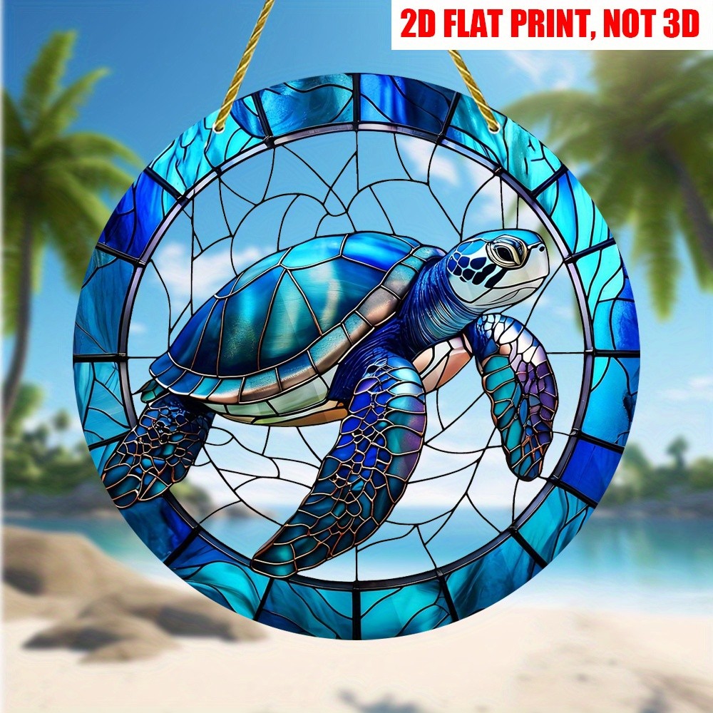 Acrylic Sea Turtle Sun Catcher Window Hanging Ocean Decor Gift for Turtle Lovers