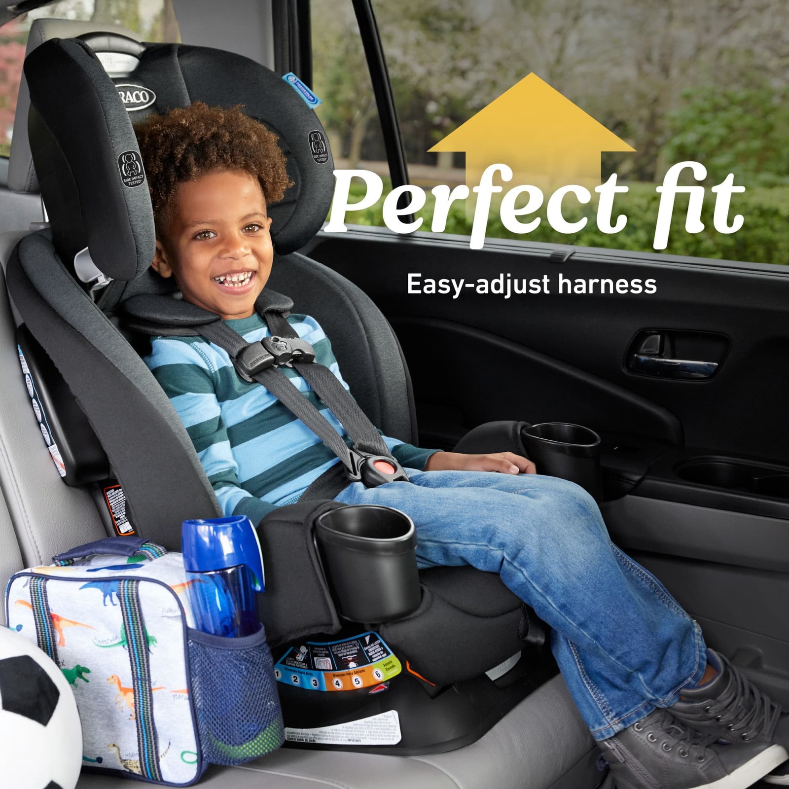Graco® TrioGrow™ SnugLock® 3-in-1 Car Seat, Aria, Maroon