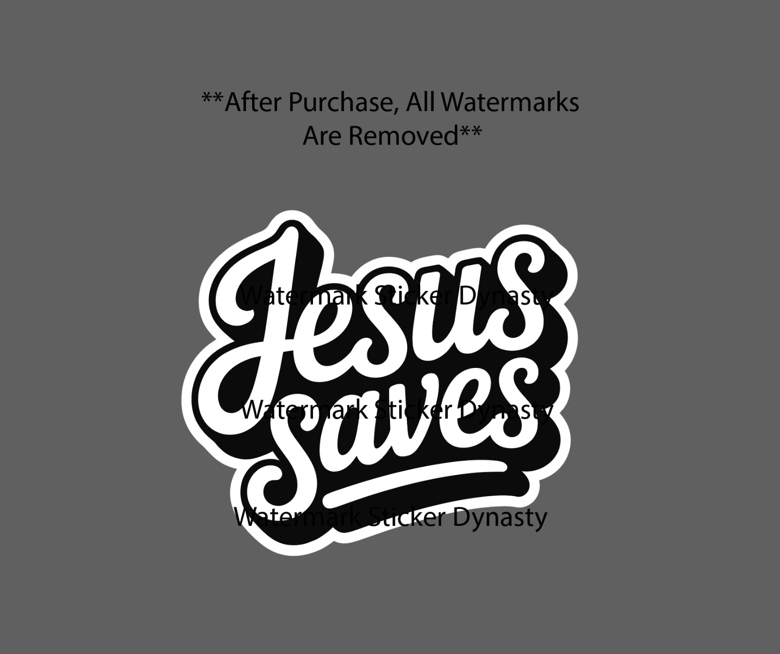 Jesus Saves Sticker Waterproof Decal Quote Faith Bible Love Gift NEW