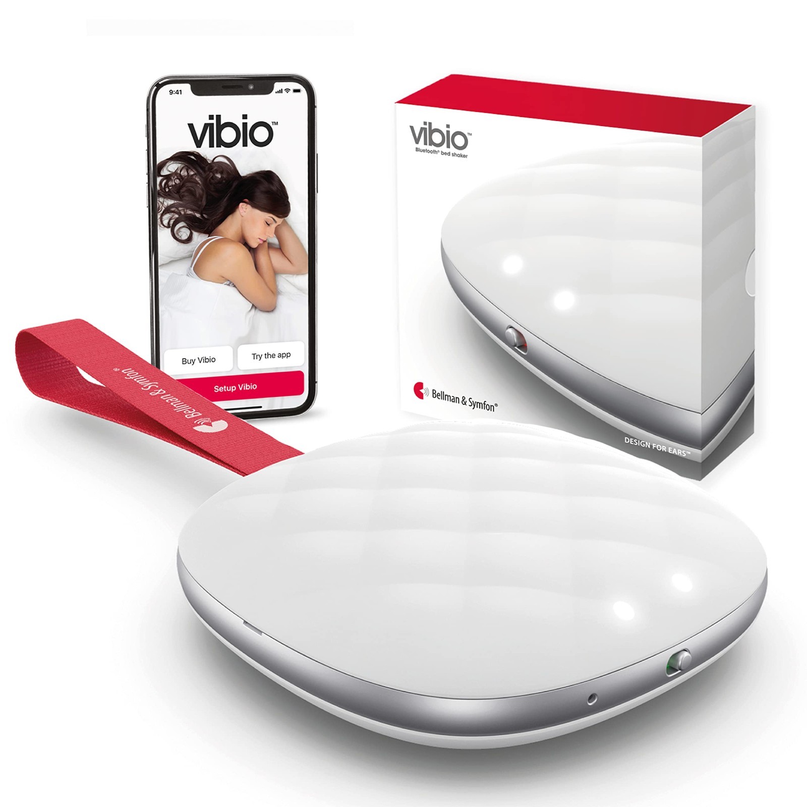 Portable Bluetooth Bed Shaker Alarm Clock – Silent Vibrating Travel Alarm for He