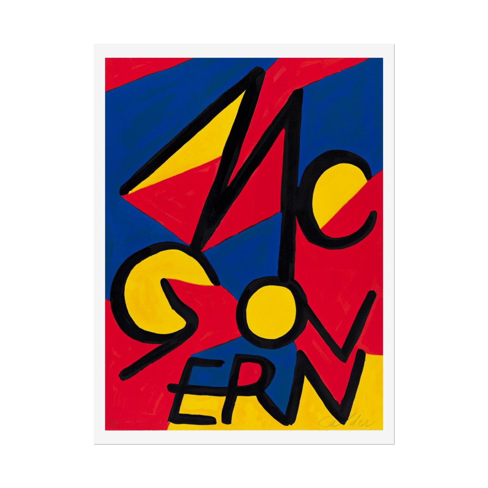 McGovern by American artist Alexander Calder 1972 Campaign Poster