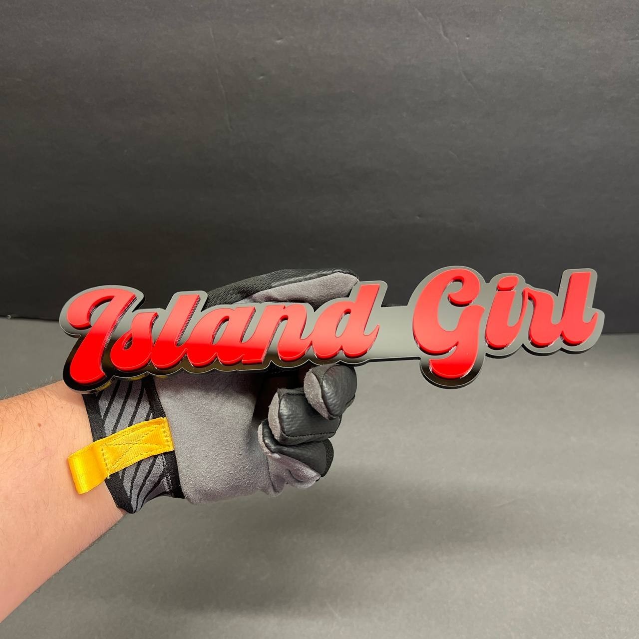Custom Laser Cut Acrylic Emblem Badge for Car–MultiColor Personalized Name