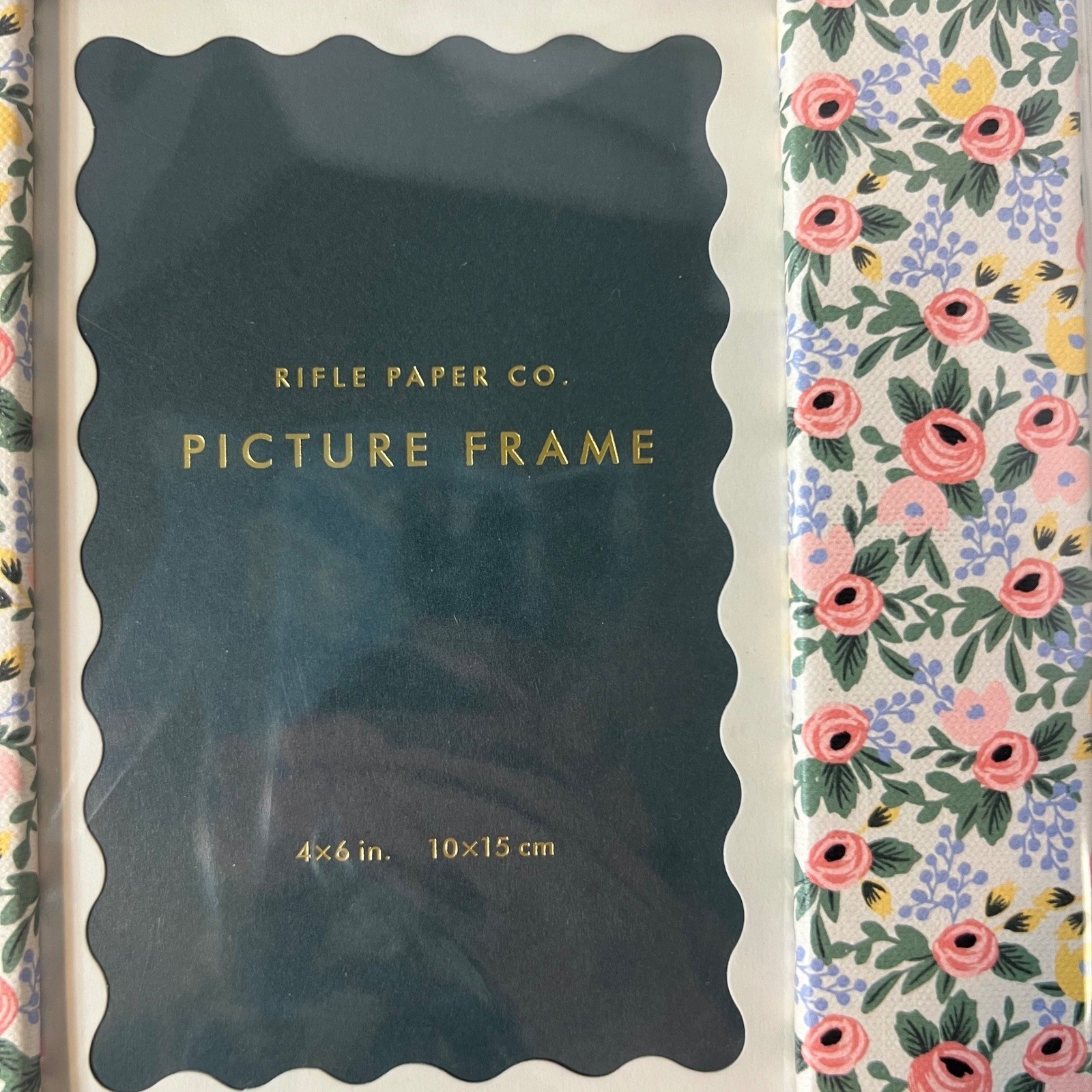 Rifle Paper Cotton Polyester Floral Picture Frame 4 x 6″ New