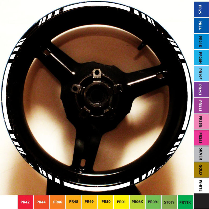 CUSTOM GP CUT RIM STRIPES WHEEL DECALS TAPE STICKERS SUZUKI GSX 1300R Hayabusa R