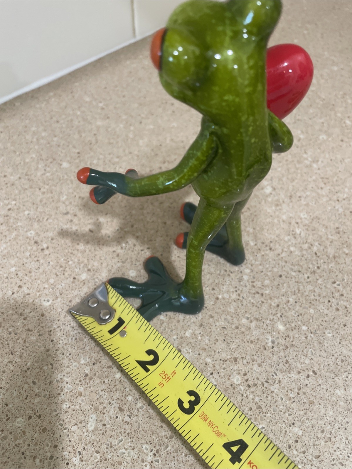 Frog Figurine Holding A Red Heart
