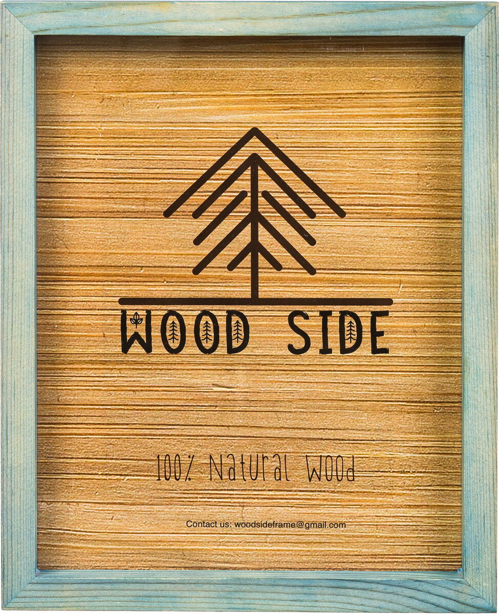 Rustic Colorful Wooden Picture Frames – Natural Solid Wood with Thick Borders