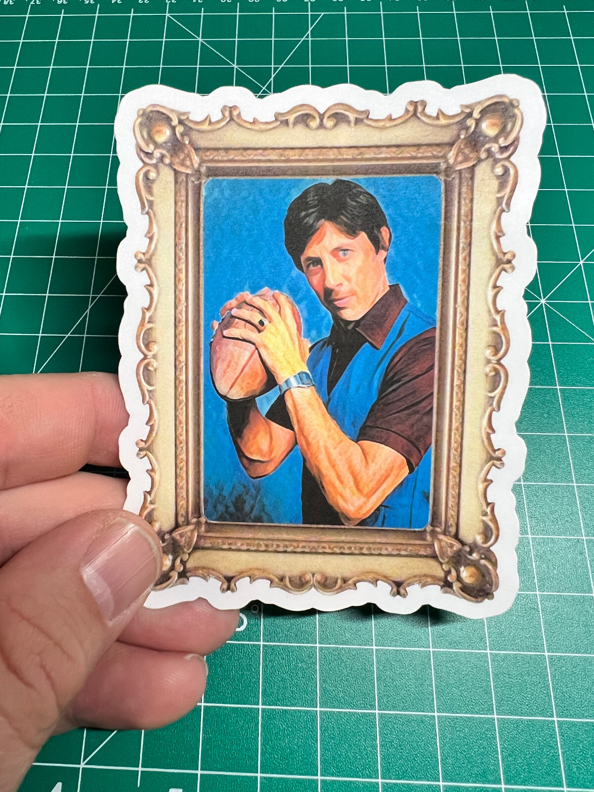 Uncle Rico Portrait – Laminated Vinyl Sticker – 3″x4″ – Napoleon Dynamite