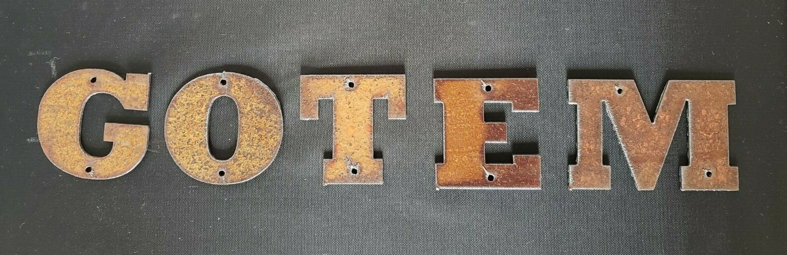 2 inch Rusty Letters Numbers Symbols Order what you need GOTEM in stock Gift