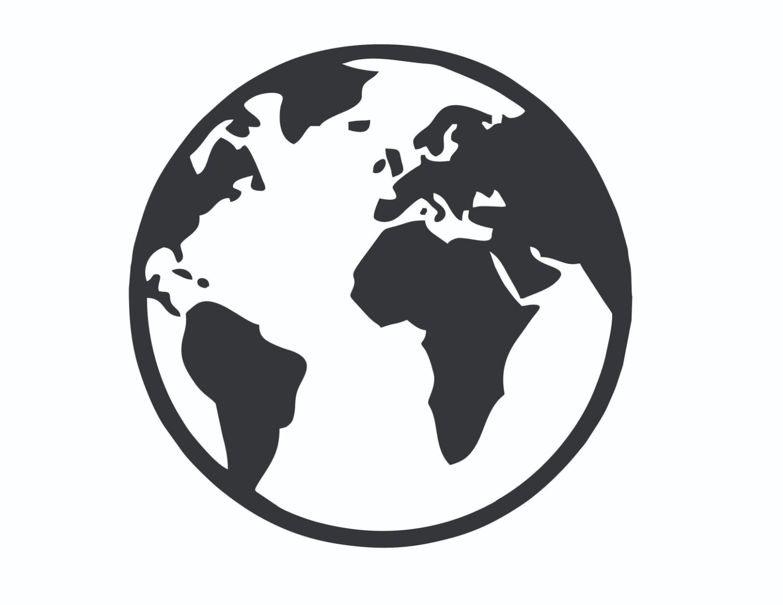 Earth Globe Vinyl Decal Sticker – Multiple Sizes & 35+ Colors | Planet Earth Car