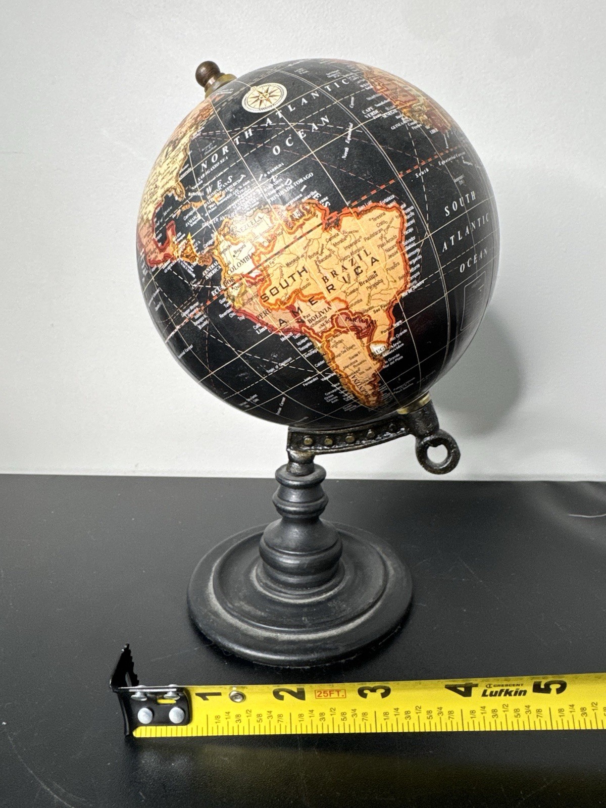 8” Tabletop Rotating World Globe Classic Scholarly Desk Office Decor