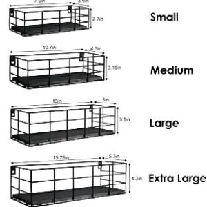 4 Set Floating Shees – Hanging Wall Mounted Shees for Living