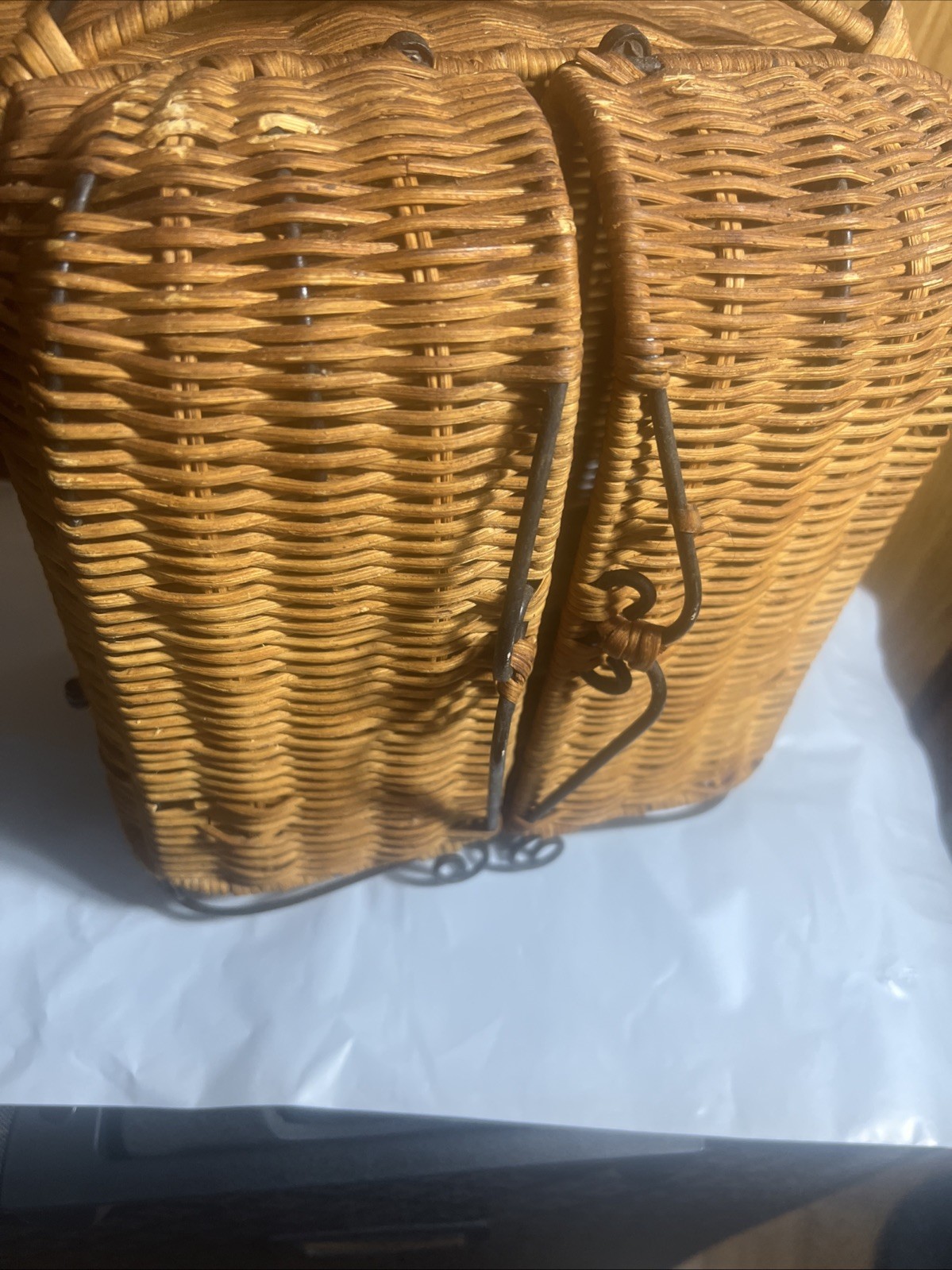 Princess House Hide-Away Cabinet Basket. Vintage. Used See Pictures For Details