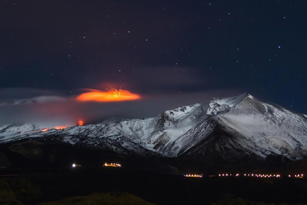 Volcano Eruption Mount Etna Sicily Italy Photo Photograph Poster 24×16