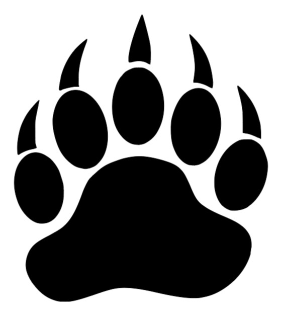 Bear Paw Print Vinyl Decal Sticker Car Truck Wall U Pick SIZE + COLOR
