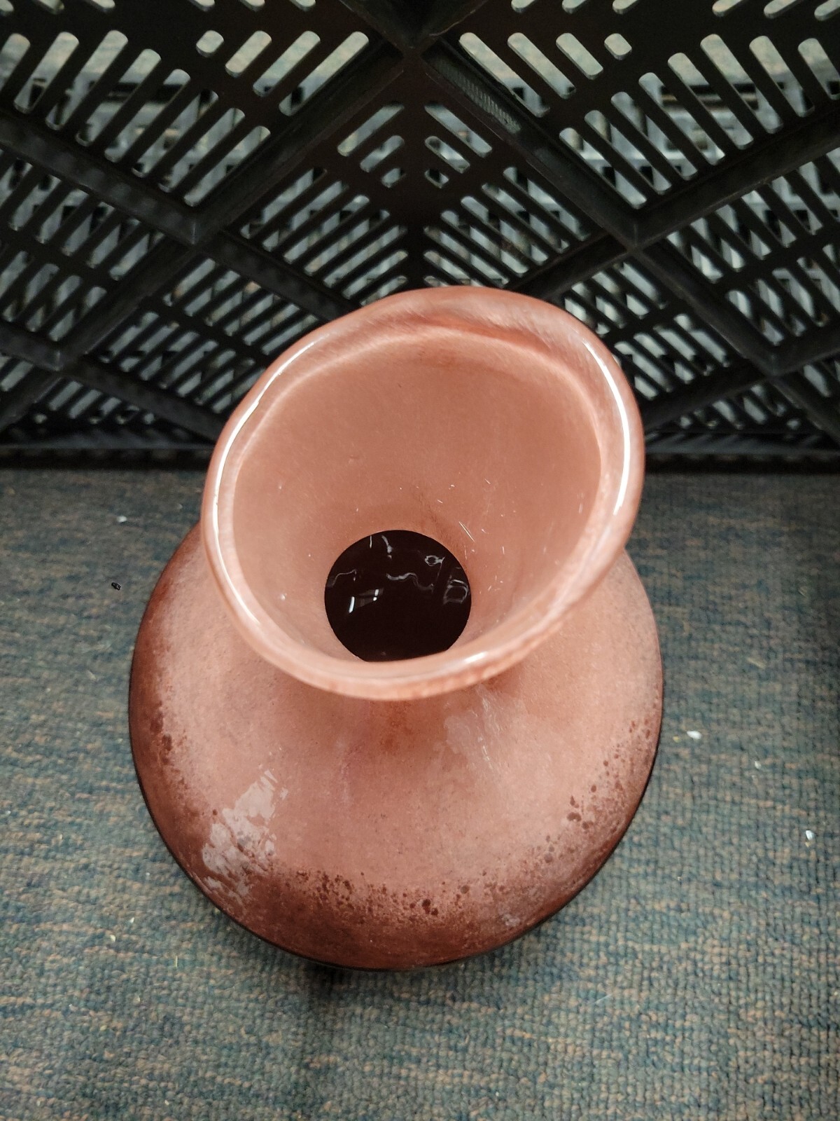 Neiman Marcus Asymmetrical Gradient Vase Pink