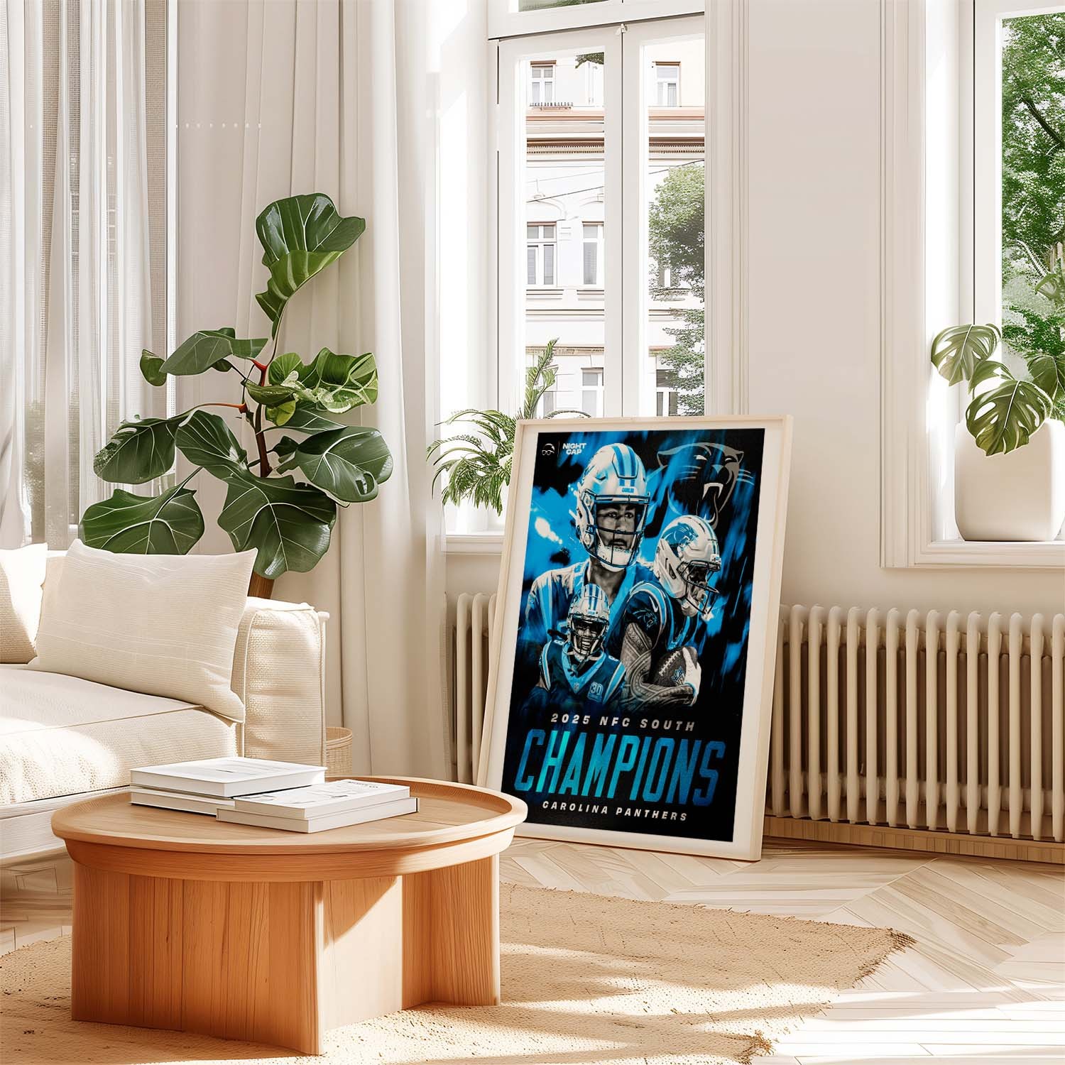 Carolina Panthers Champions Poster Wall Art A0 Large Print Decor Sports