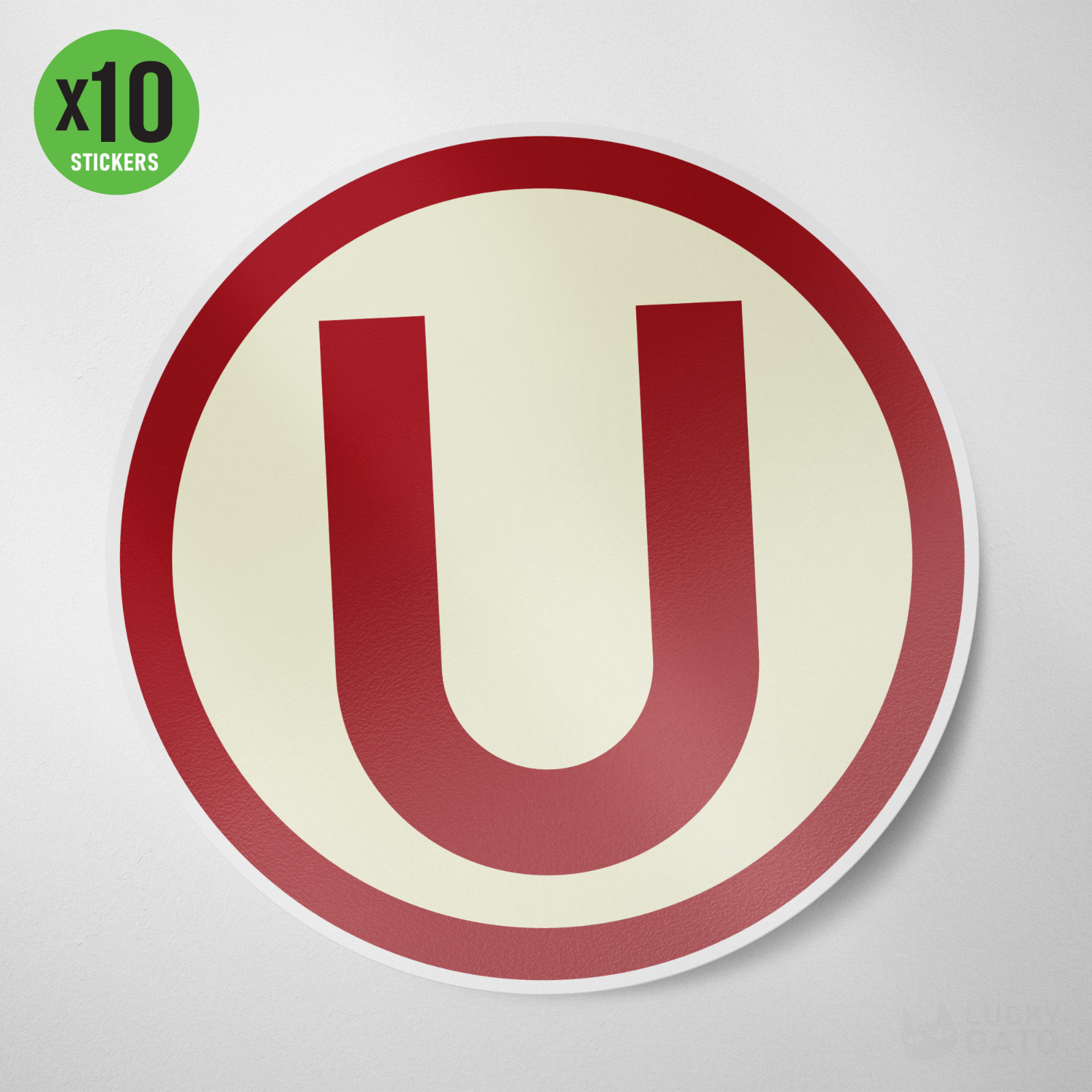 (10) Universitario de Deportes Peru Vinyl Sticker Decal Calcomania Color La U