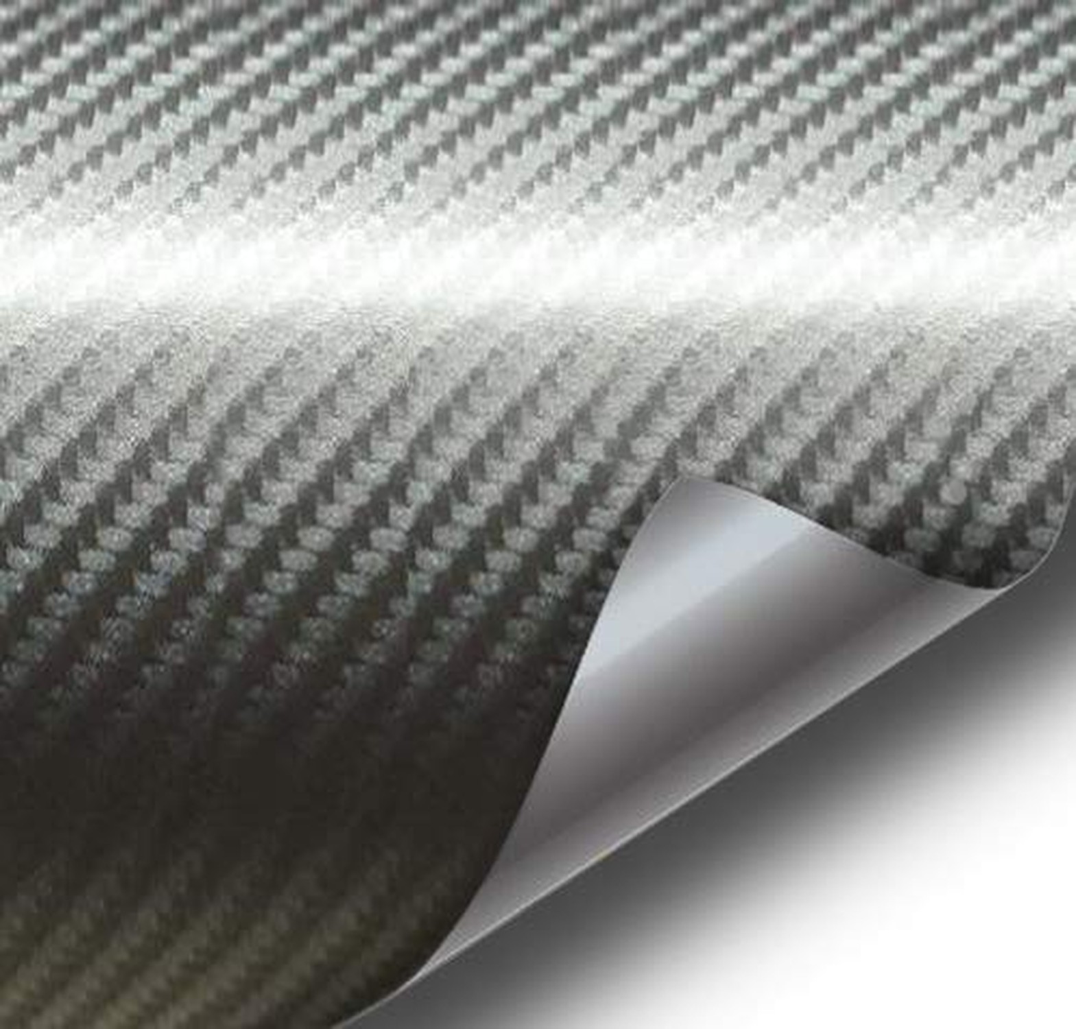 VViViD® Meteorite Dark Grey True R Carbon Fiber Vinyl Wrap Roll with Air Re