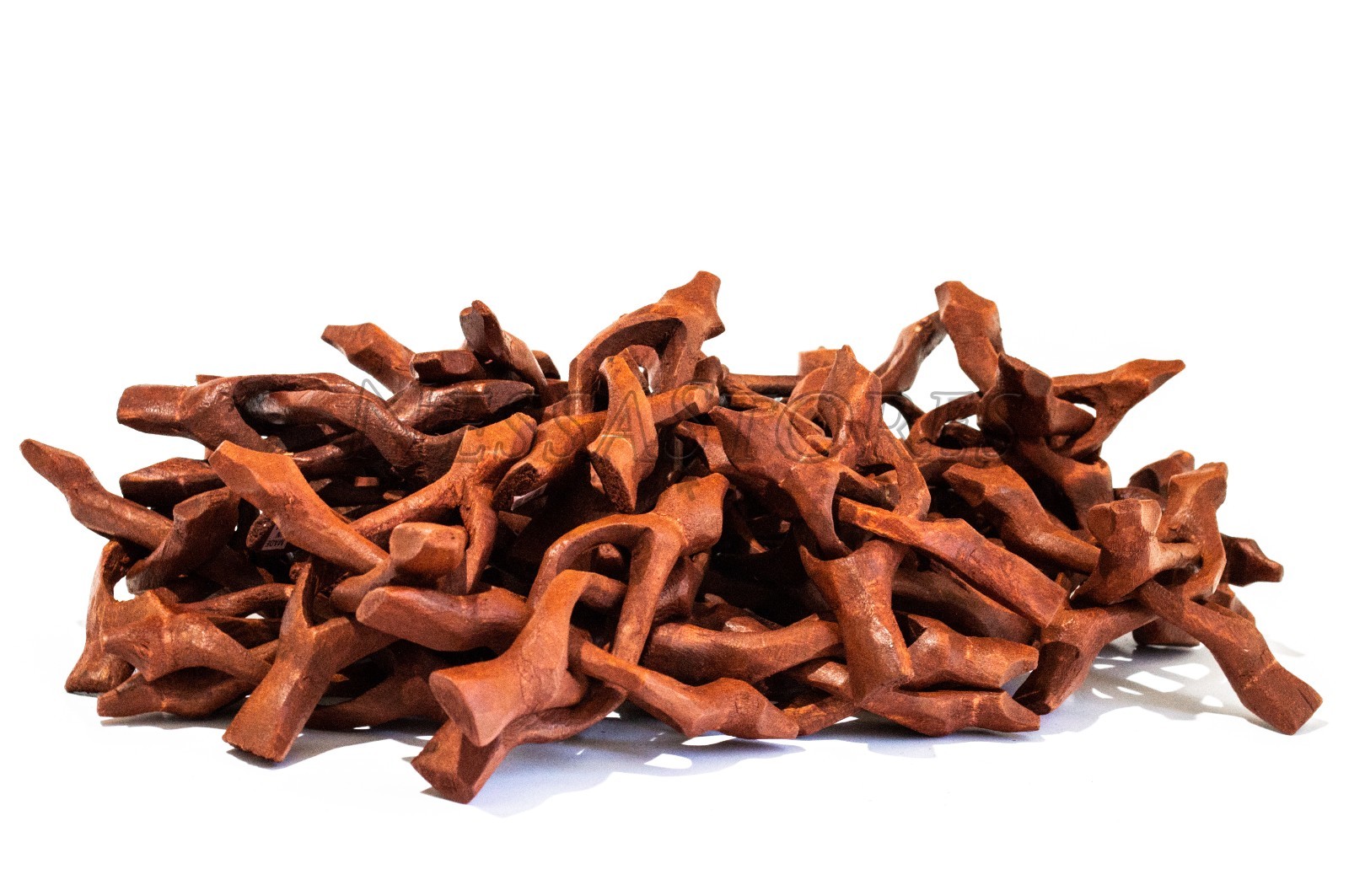 NessaStores Carved Tripod Wood Stand Holder 4″ ( 100 pcs ) #JC-45