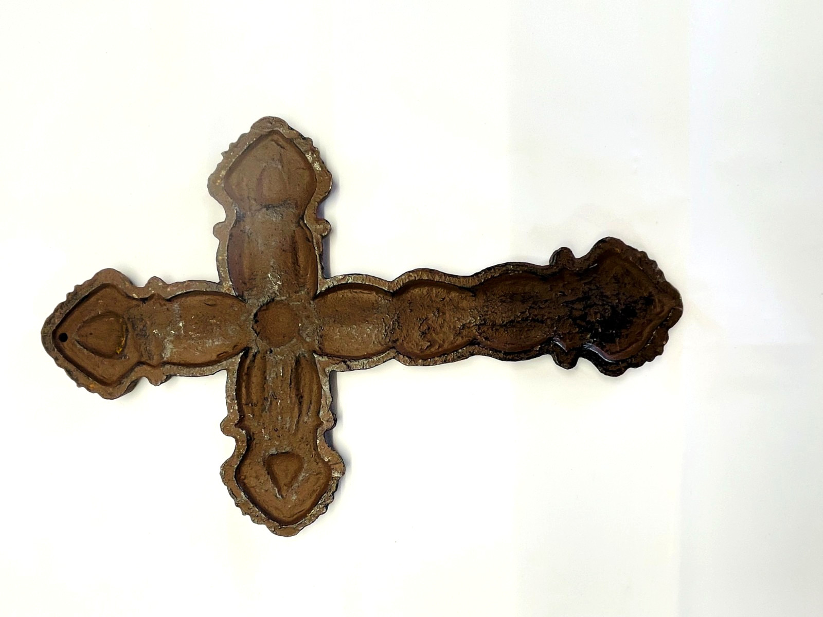 Antique-Style Decorative Rustic 10″ Wall Hanging Cast Iron Cross Gothic Christia