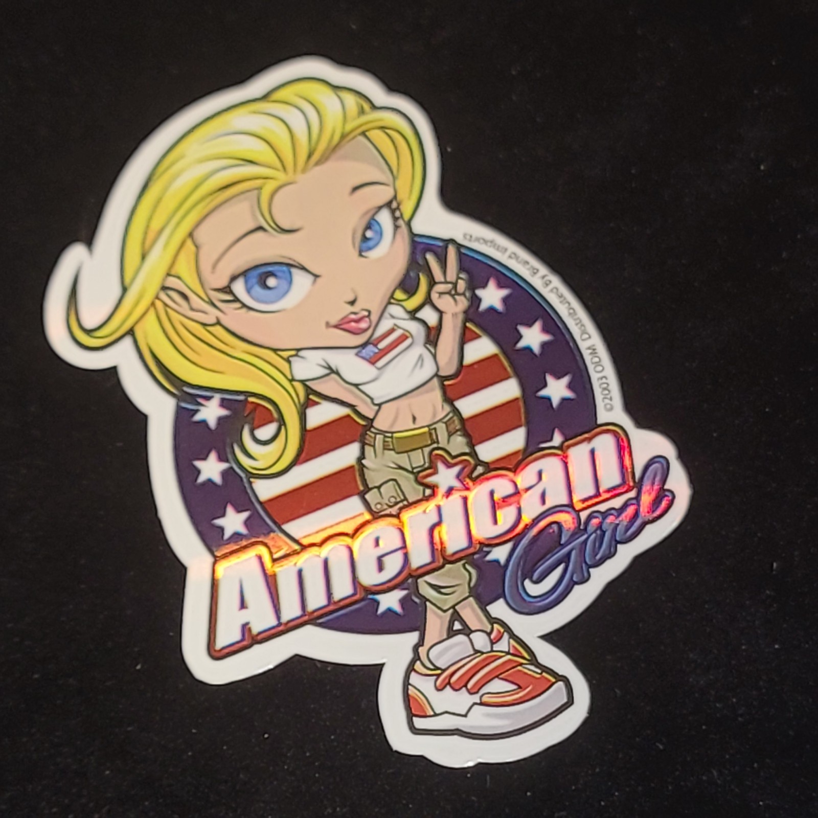 2003 Y2k Girl. ODM Brand Import Collection. vending Machine Sticker