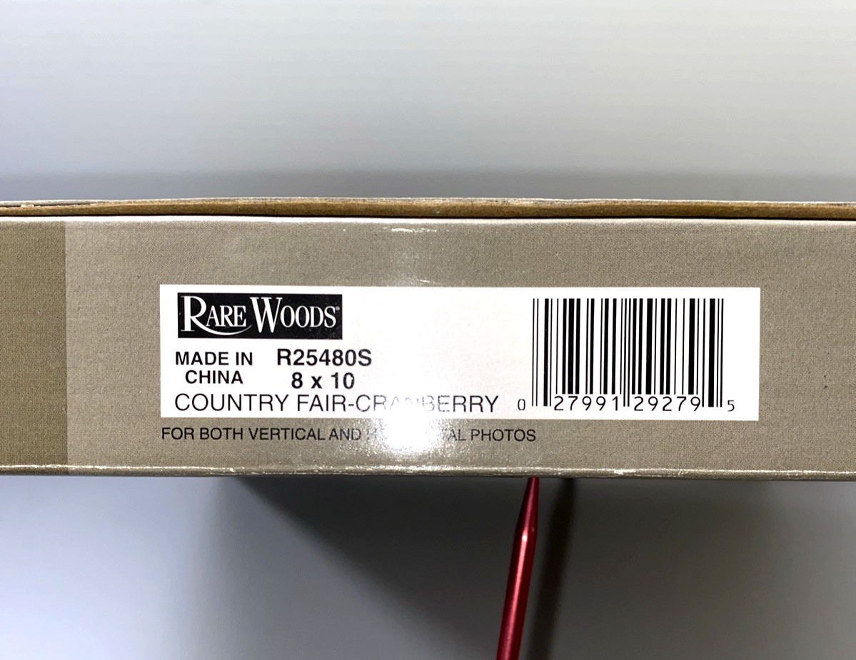 Burnes of Boston Picture Frame 8×10 Rare Woods Country Fair Cranberry LOT Of 4