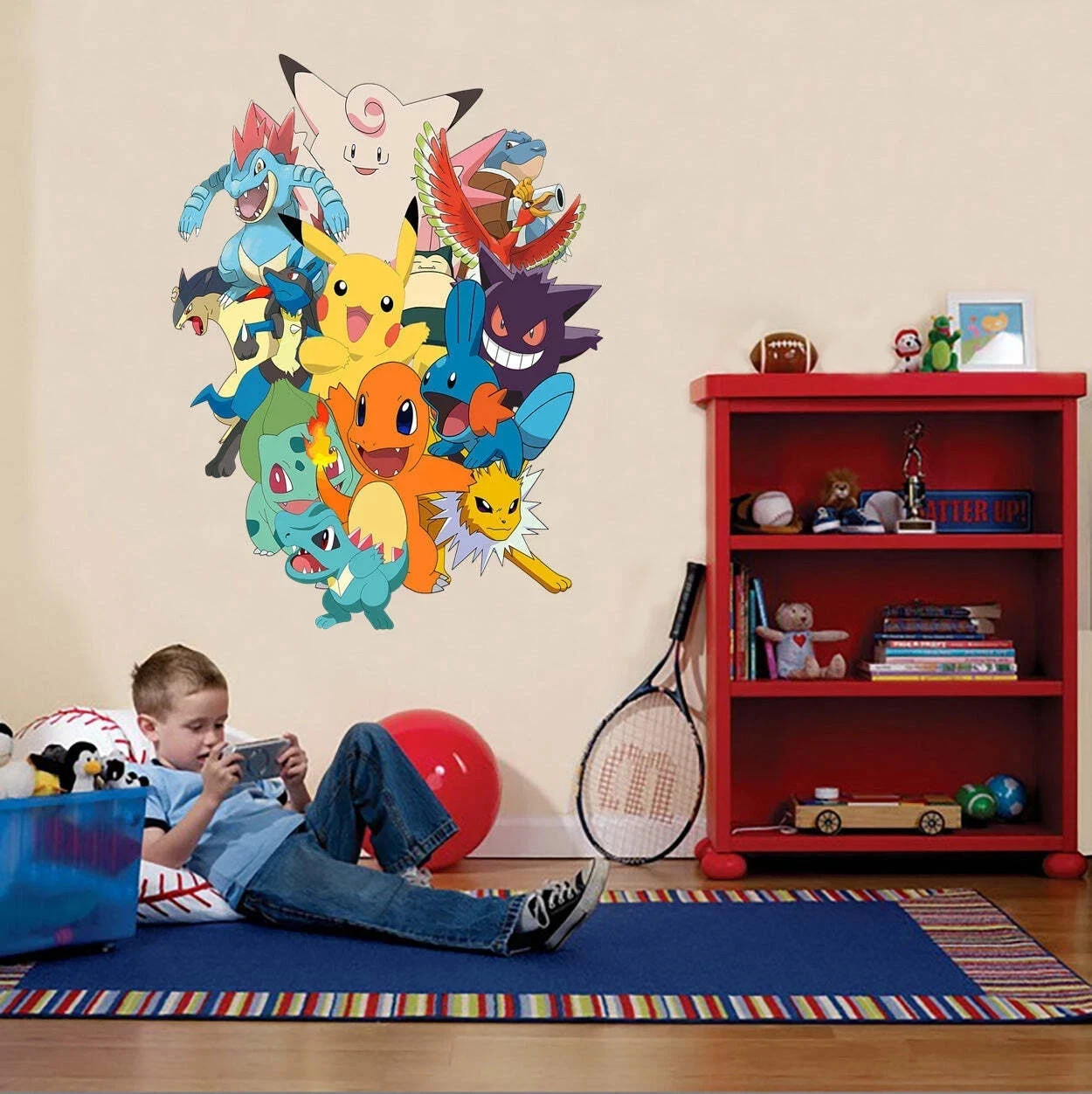 Pokemon Collage – Wall Sticker Removable Decal Home Decor Art Mural 120×90 cm
