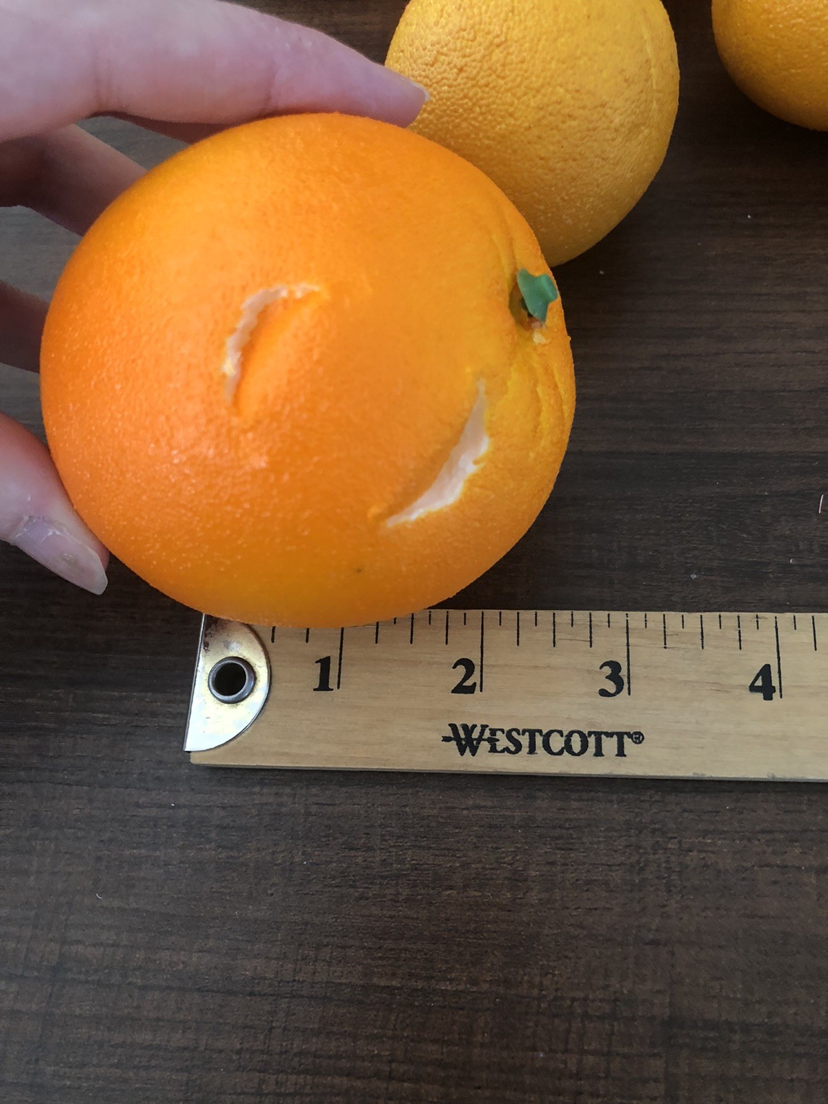Vintage Artificial Foam Fruit Oranges Set Of 9 Some Damage See Pictures