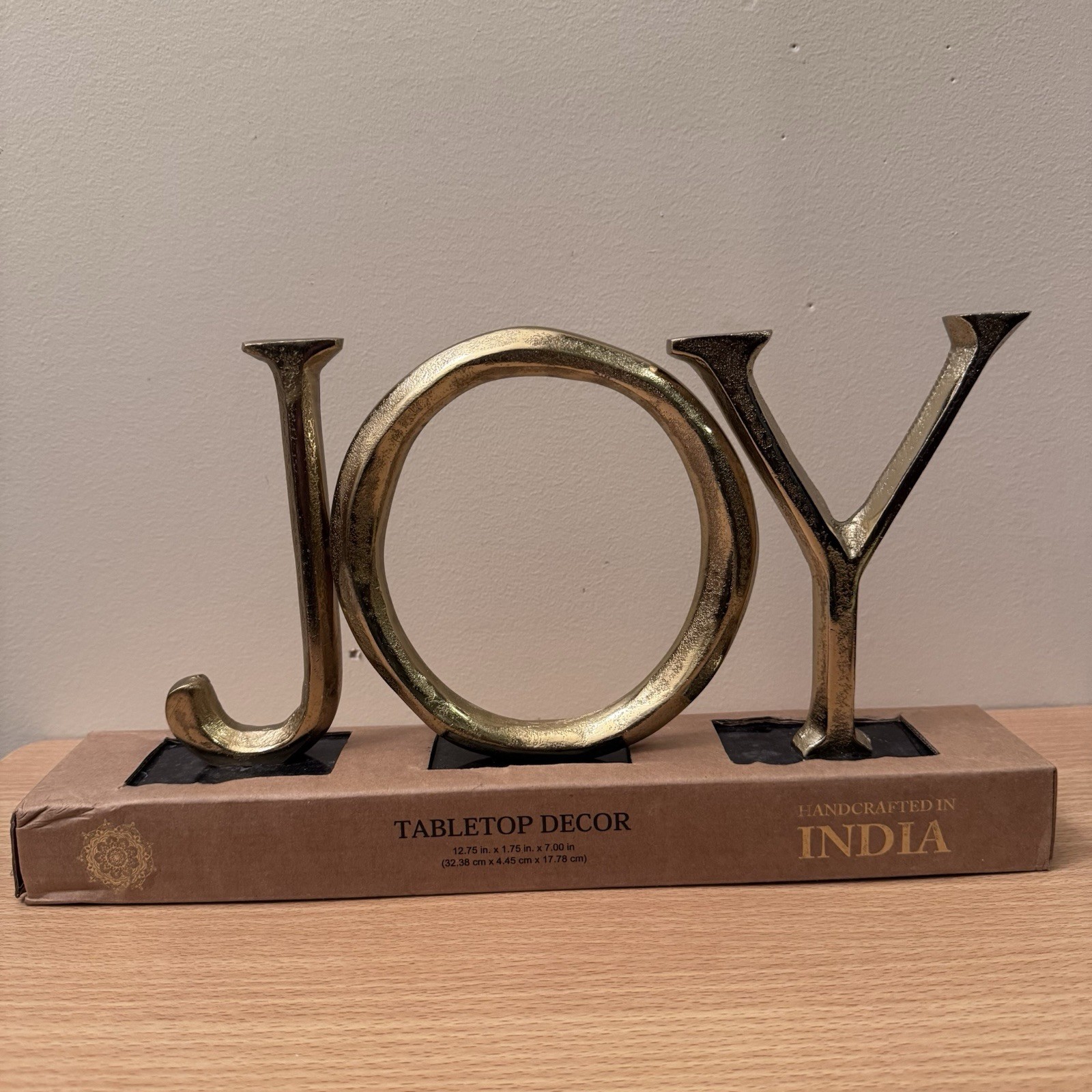 JOY Tabletop Decor Gold Set In Black Marble Handcrafted In India