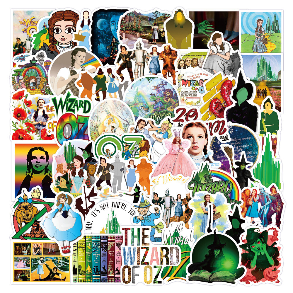 100Pcs The Wonderful Wizard of Oz Sticker for Adults Teens Girls Water Bottles
